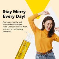 Namyaa Haldi Chandan Intimate Hygiene Wash | With Germ and Odour Protection | pH Balanced 100g
