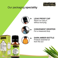 Indus Valley 100% Pure Natural & Organic, Undiluted lemongrass Essential Oil with Glass Dropper for Skin, Hair Care -15ml