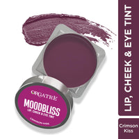 Orgatre Moodbliss Lip, Cheek & Eye Tint with Goodness of Kojic Acid & Retinol (Crimson Kiss, 8GM)
