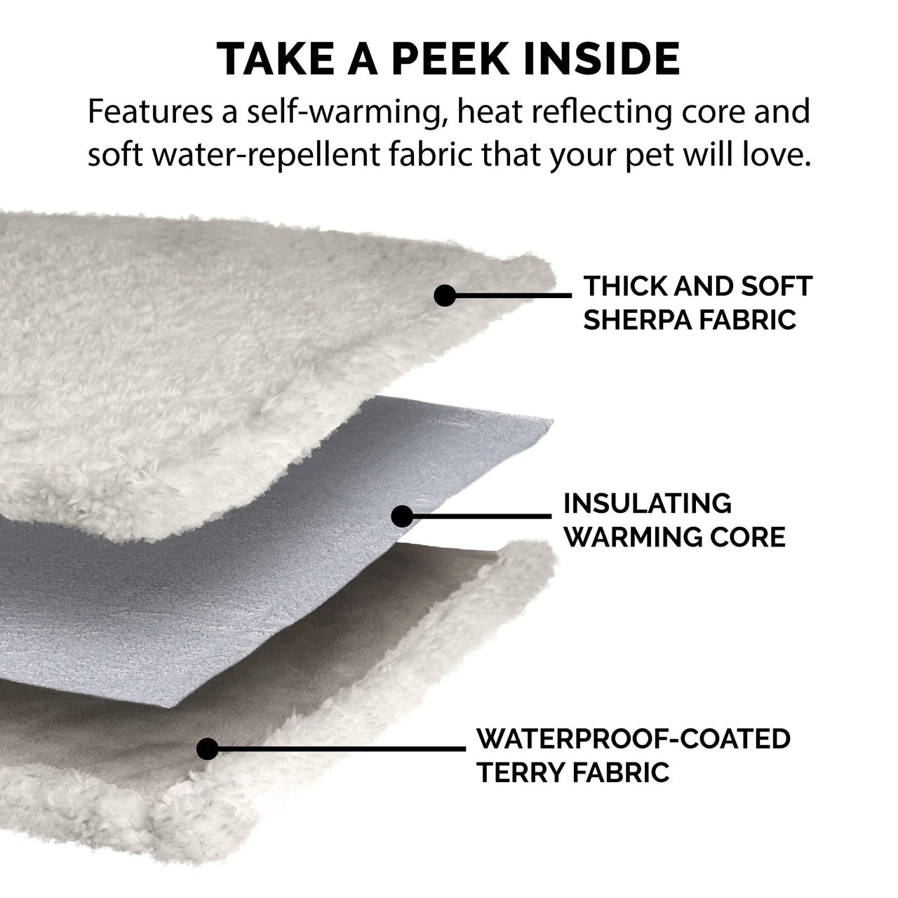 Furhaven Waterproof & Self-Warming Throw Blanket for Dogs & Indoor Cats, Washable & Reflects Body Heat - Soft-Edged Terry & Sherpa Dog Blanket - Dove, Medium Blanket - Soft Edged Terry & Sherpa (Dove) Self-Warming & Waterproof