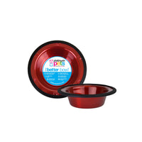 Platinum Pets Switchin Stainless Steel Cat/Dog Bowl, Candy Apple Red, Small