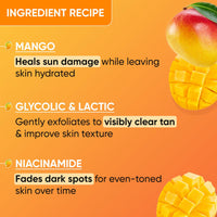 Dot & Key Mango Detan Gel Face Wash | Gently Cleanses Skin From Dirt & Oil | Fades Stubborn Tan | For All Skin Types | 100ml