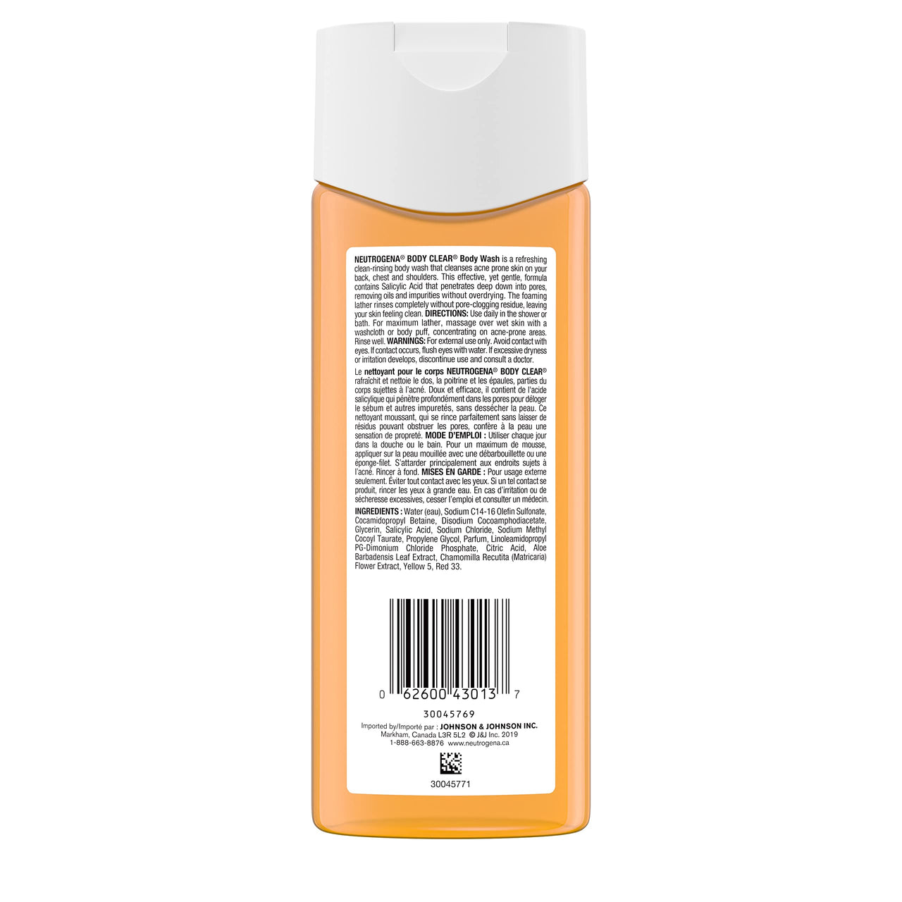 Neutrogena Body Clear Body Wash for Clean Clear Skin, 250ml