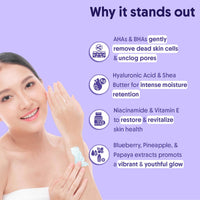 Aravi Organic De-Tan Body Lotion Combo | AHA BHA Body Lotion for Skin Renewal & SPF 50 PA++++ Sunscreen for Tan Protection | Hydrating & Brightening Formula | For Men & Women | 200ml