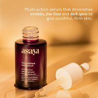Asaya 0.2% Retinol Face Serum | Beginner-Friendly Anti-Aging Night Serum | Reduces Wrinkles, Fine Lines & Dark Spots | With Peptide, Vitamin C & Hyaluronic Acid | Boosts Collagen & Firms Skin | Brightens & Evens Tone | Hydrating & Non-Irritating | For Fac