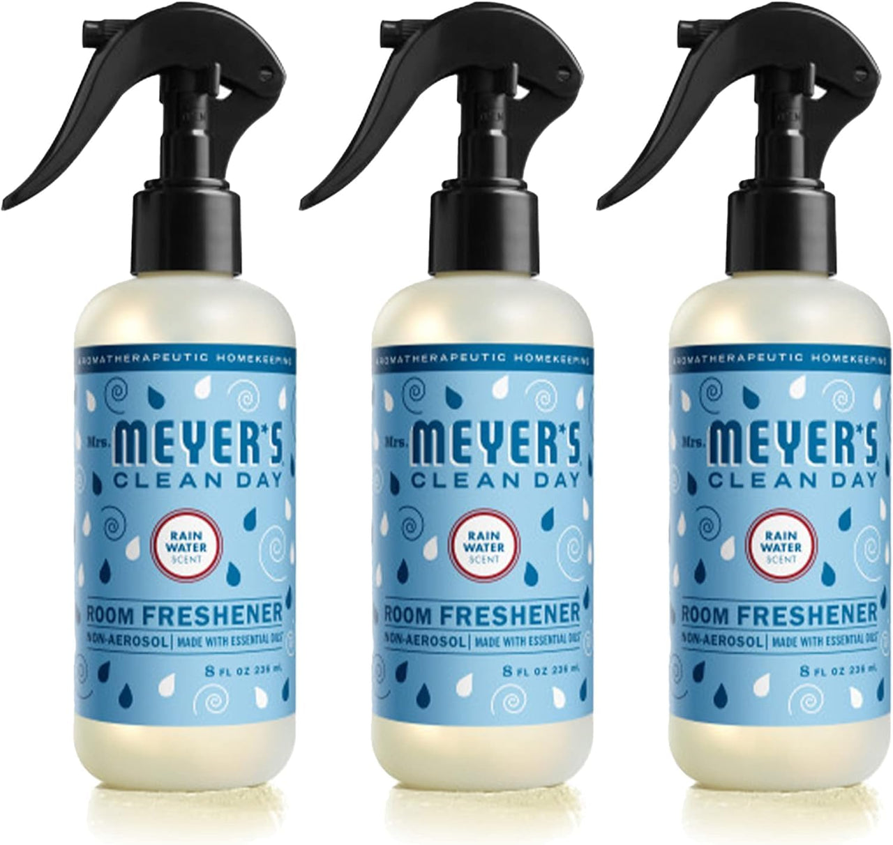 MRS. MEYER's CLEAN DAY Room and Air Freshener Spray, Non-Aerosol Spray Bottle Infused with Essential Oils, Lemon Verbena, 8 fl. oz - Pack of 3 8 Fl Oz (Pack of 3)