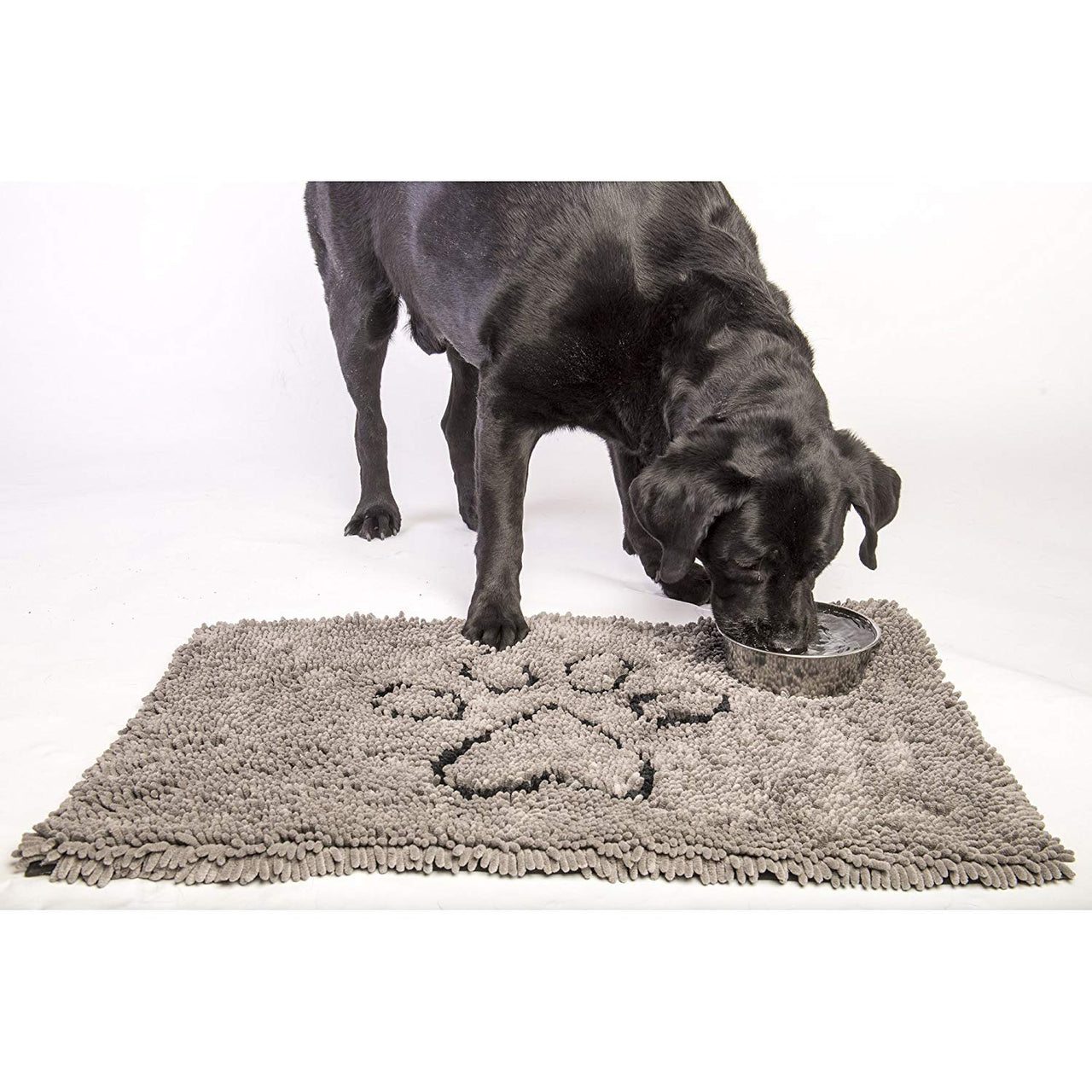 Dog Gone Smart Dirty Dog Microfiber Paw Doormat - Muddy Mats For Dogs - Super Absorbent Dog Mat Keeps Paws & Floors Clean - Machine Washable Pet Door Rugs with Non-Slip Backing | Small Petrol 23" x 16"