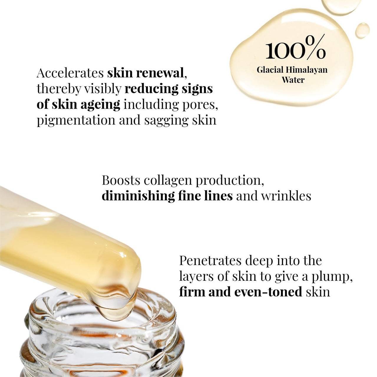 iCosmetiques Age Defying Face Serum |Reduces Wrinkles, Spots, Pores |Peptides, AHA, Vitamin C |Anti-Aging, Brightening, Hydrating |With Himalayan Glacial Water |Unisex Advance Care Formula |40ml