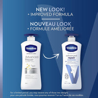 Vaseline Intensive Care Advanced Repair Lotion - Fragrance Free - 20.3 oz, 2 pk