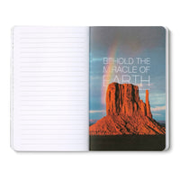 Compendium Softcover Journal - The world is grand, awfully big and astonishingly beautiful. – A Write Now Journal with 128 Lined Pages, 5″W x 8″H 