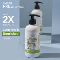Ayouthveda Deep Clean Gentle Hand Wash | With Neem, Aloe Vera, Tulsi & Lotus | Gently Cleanses & Moiusturizes Hands | Germ Protection Formula Without Any Harsh Chemicals (Pack Of 1; 300ml)