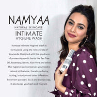 Namyaa Natural Lip Serum/Balm/Lightener/Moisturizer For Lip Lightening/Brightening/Toning/Moisturizing, 30 g And Namyaa Intimate Hygiene Wash For Men/Women With Tea Tree Extracts, 100 ml