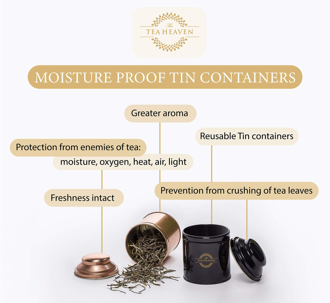 The Tea Heaven | Tea Gift - Chamomile Green Tea | Tea Gift Pack-100% Natural Ingredients- 50 Grams(25 Cups)