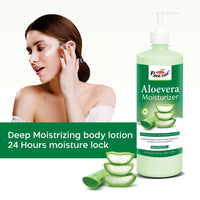Bee One 24 hr Moisture Lock Body Lotion, for Soft and Supple Skin(Pack of 2) | 1000ml x 2= 2000ml (Aloe Vera)