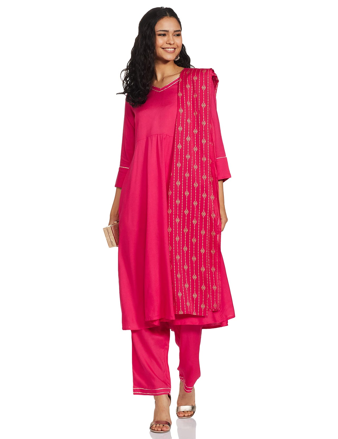 Amazon Brand - Myx Women's  Rayon Salwar Suit