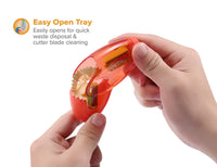 Bostitch Office Twist-N-Sharp Manual Pencil Sharpener, 2 Holes for Standard and Jumbo Pencils with Ratchet Technology, 1 Sharpener Random Color