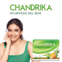Chandrika Glycerine Soap Pack of 6, 125g each And Ayurvedic Handmade Soap, 125g (Pack of 6)