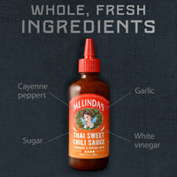 Melinda’s Thai Sweet Chili Sauce - Sweet and Mild Asian Chili Sauce Made with Whole Fresh Ingredients - Gourmet Hot Sauce & Dipping Sauce - Keto Friendly, Kosher - 12oz, 2 Pack