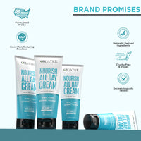 Orgatre Nourish All Day Cream 75gm with SPF 30 PA++ | Daily Moisturizer for Glowing Skin | Retinol, Vitamin C, Niacinamide & Hyaluronic Acid | Anti-Aging, Oil Control & Hydration