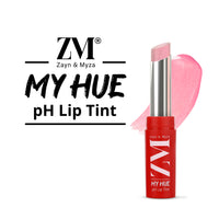 ZM Zayn & Myza My Hue pH Lip Tint | Glossy Finish | Enriched with Argan Oil & Vitamin E | Transfer Proof | Long Lasting, Moisturizing & Vegan Tint | Paraben Free Pink Liptint, 3.2 g