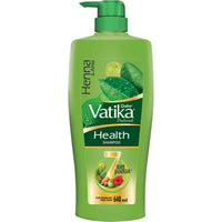 Dabur Vatika Health Shampoo, with Henna & Amla for Problem Free Hair - 640ml & Dabur Gulabari Premium Rose Water – Natural, 400 ml