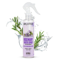 Orgatre Rosemary Water Spray for Hair Growth & Controls Hairfall with BIOTIN | Pure Natural Green Extraction Technologies | Controls Dandruff & Itchiness | Enhances Hair Texture & Shine | Non-Greasy & Fast Absorbing | 200 ml