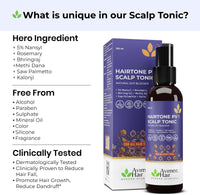 Avimee Herbal Hair Care Kit | For Hair Growth and Nourishment | Keshpallav Hair Oil, 100ml | Shakuntala Hair Cleanser, 200ml | Hairtone PV1 Scalp Spray, 100ml | Hair Care Combo