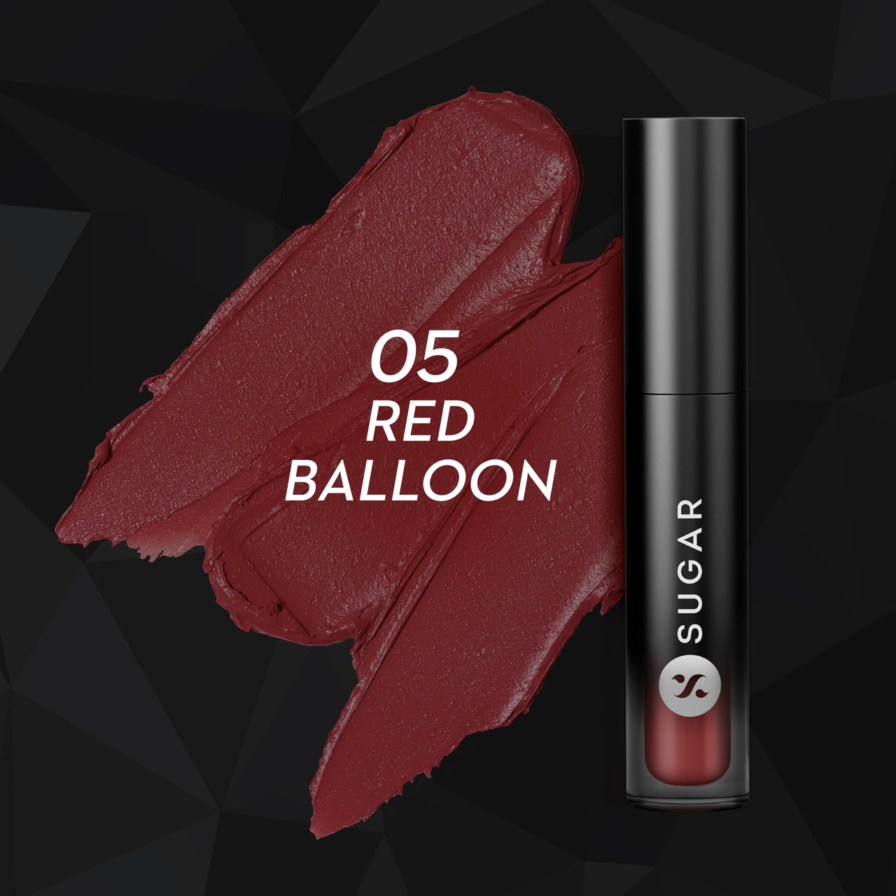 SUGAR Cosmetics Mousse Muse Lip Cream | Lasts 24+ Hrs | Creamy Mousse Lipstick | Waterproof & Smudgeproof | 5ml - 05 Red Balloon