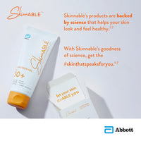 Skinnable Abbott Sunscreen Gel Spf 30+,Uva/Uvb Protection,Pa+++,Matte Finish,Non Whitening,Water Resistant,Non Comedogenic,Sunscreen For Oily,Dry,Combination,Sensitive Skin For Women&Men 50G