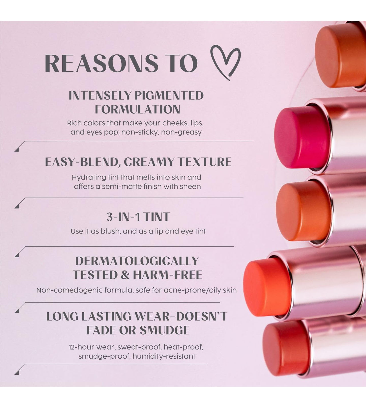House Of Makeup Dab N Glow Lip Tint | Pigmented Blusher For Face Makeup | Creamy, Easy-Blend Lip And Cheek Tint | Lip Tint For Women & All | Multi-Use Tint for Cheeks And Lips | 8 gms | Burnt Rose