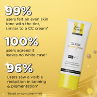 SunScoop Glow Even Tone Sunscreen SPF 50 PA++++ | Tinted Foundation-Like Finish | Zinc Oxide & Licorice Extract for Pigmentation | Broad Spectrum, Non Comedogenic & No White Cast | For Women & Men-45g