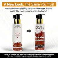 Nourish Mantra Coffee Cleanse Face Wash | Excess Oil Control, Pore Cleansing & Removes Tan | Enriched With Coffee, Niacinamide, & Aloe Vera | Suits All Skin Types | For Men & Women | 200 ml