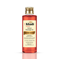 Khadi Omorose Sandalwood Massage Oil With Almond, Jojoba, Wheatgerm Olive, Sesame, Vitamin E Oil, 210 Ml