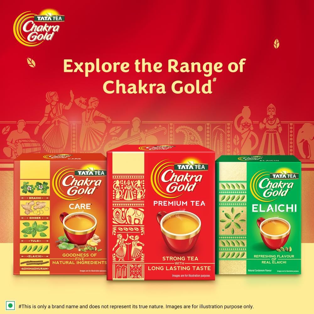 Tata Tea Chakra Gold | Strong Tea With Long Lasting Taste | Black Tea ,250 Gram