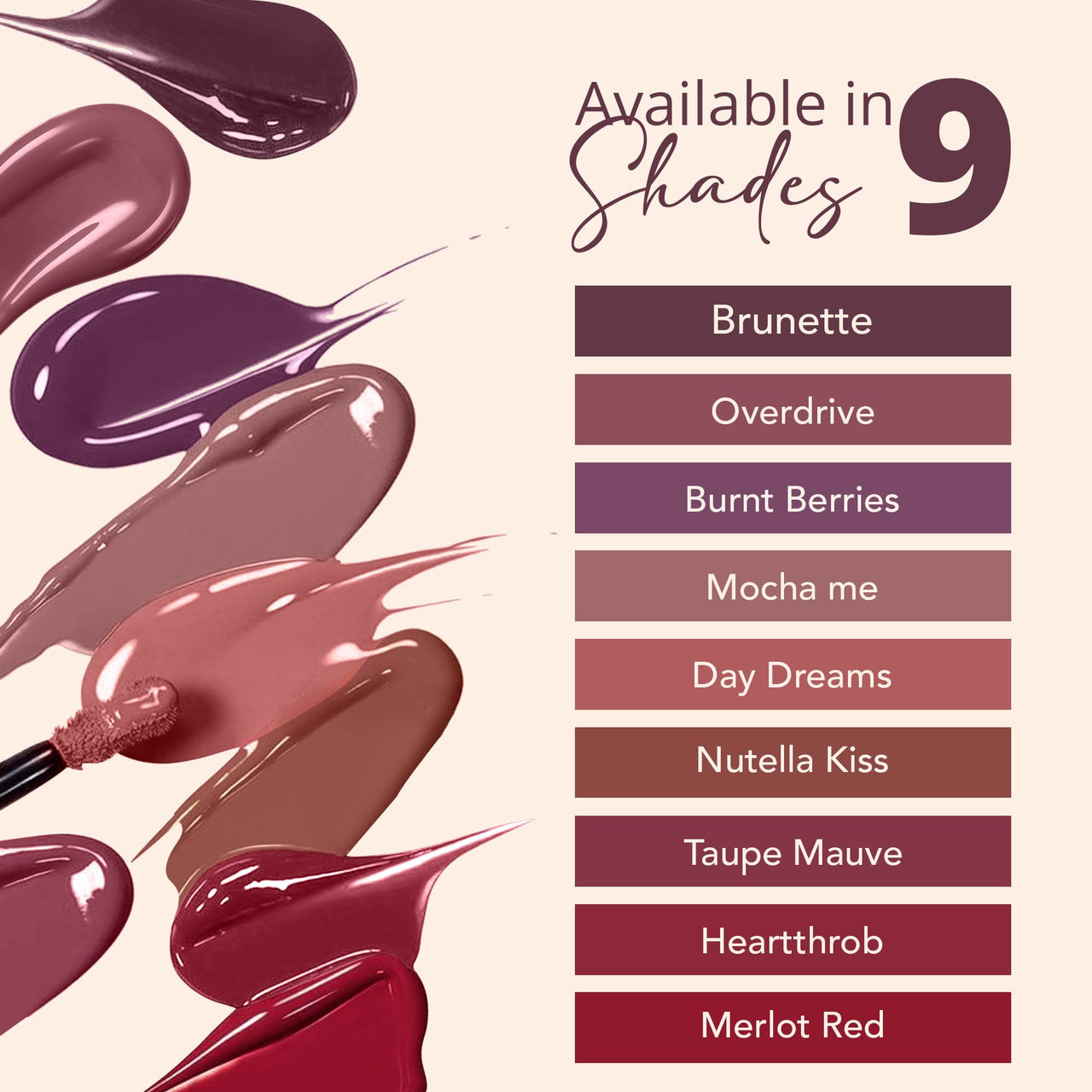 Carlton London Liquid Matte Chuffed Kiss Mocha Me Lipsticks |Enriched with Vitamin E, Avocado Oil | Matte Finish, Non-Sticky and Non-Drying | Upto 12 Hrs- 3ML (Brunette)