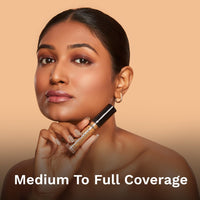 Pilgrim Full Coverage Dream Matte Liquid Concealer 7.3ml | Concealer for Dark Circles with Australian Kakadu Plum & Hyaluronic Acid | Crease resistance & Lightweight | All Day Coverage | Shade Almond