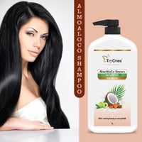 TryOnes Naturals Anti-Hairfall Shampoo | For Hairfall Control | With Coconut Milk, Badam and Amla |Gentle & Soft Shampoo For Men & Women |1000ml