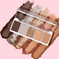 Wet n Wild Color Icon 5-Pan Palette-Camo-Flaunt, Eyeshadow Palette, 5 Richly Pigmented Colors for Everyday Makeup, Long-Lasting and Easy to Blend Formula, Camo-Flaunt Matte Finish