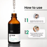 Thriveco Restorative Hair Growth Duo | Hair Growth Serum 2.0 (50ml) + Hair Vitalizing Rosemary Shampoo (250ml) | with Caffeine, Black Castor Oil, Capila Longa Biotin | For Men and Women