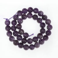 35pcs 10mm Natural Stone Beads Amethyst Beads Energy Crystal Healing Power Gemstone for Jewelry Making, DIY Bracelet Necklace