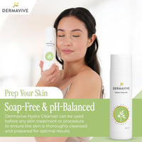 Dermavive Hydra Cleanser - Non-Irritating Facial and Skin Cleanser, | pH Balanced, Softens and Hydrates Sensitive Skin, 250ml
