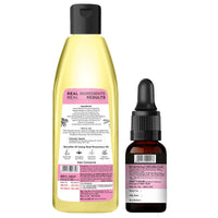 Soulflower Rosemary Essential Oil 15ml & Rosemary Lavender Hair Oil 225ml for For Healthy Hair, Scalp Nourishment, Hair Growth - Pack of 2