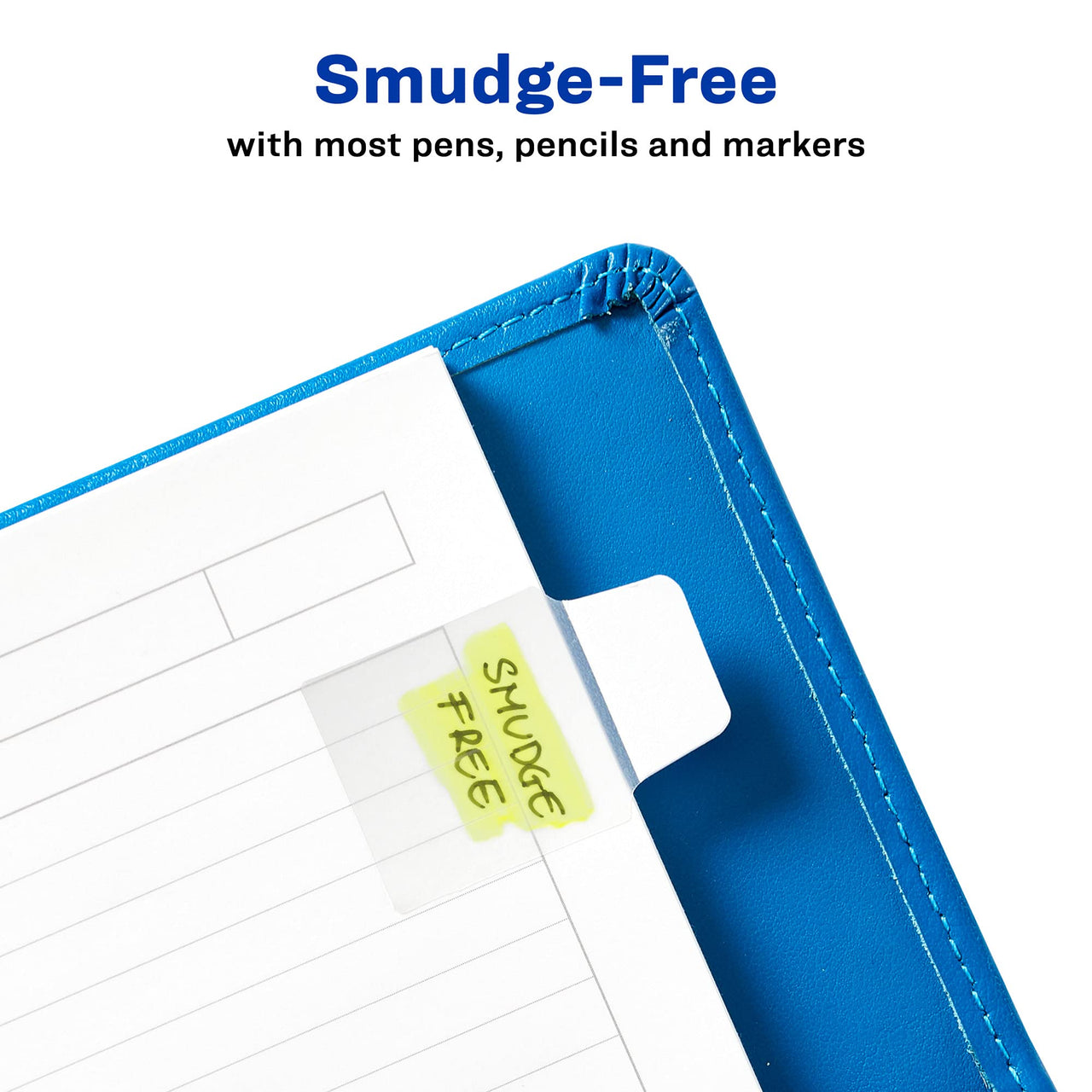 Avery Mini Ultra Tabs, 1" x 1.5", 2-Side Writable, White, 40 Repositionable Tabs (74788) 1 x 1.5