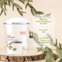 VLCC Pista Massage Cream 50g - For Intensive Hydration & Radiance | Improves Skin Complexion | Protects and Strengthens the Skin | Power of 10 Natural Extracts.