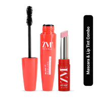 ZM Zayn & Myza My Hue pH Lip Tint and 3 in 1 Buildable Mascara Combo | Transfer Proof | Long Lasting (Combo of 2)