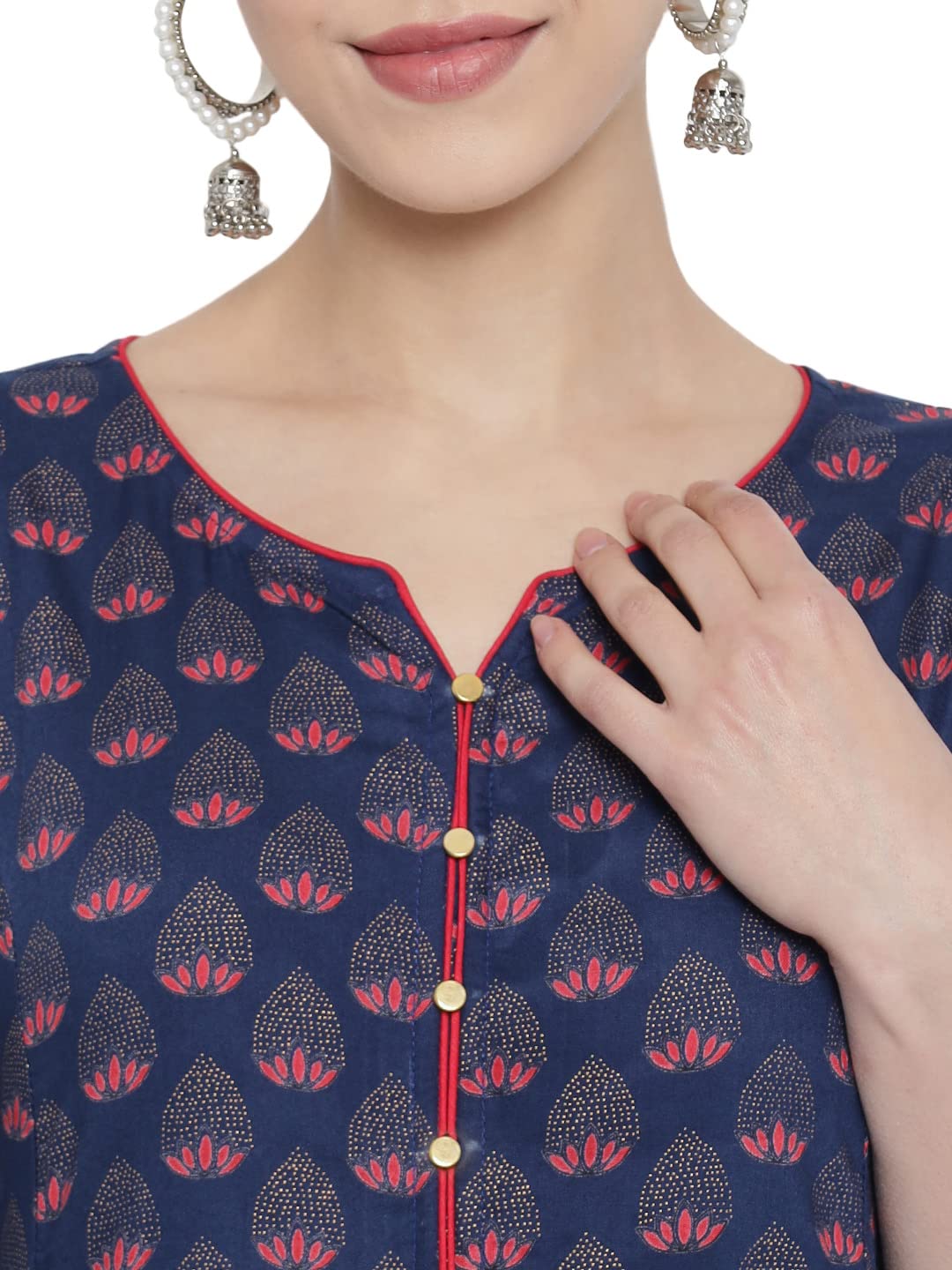 Yash Gallery Women's  Rayon Floral Printed Anarkali Kurta for Women