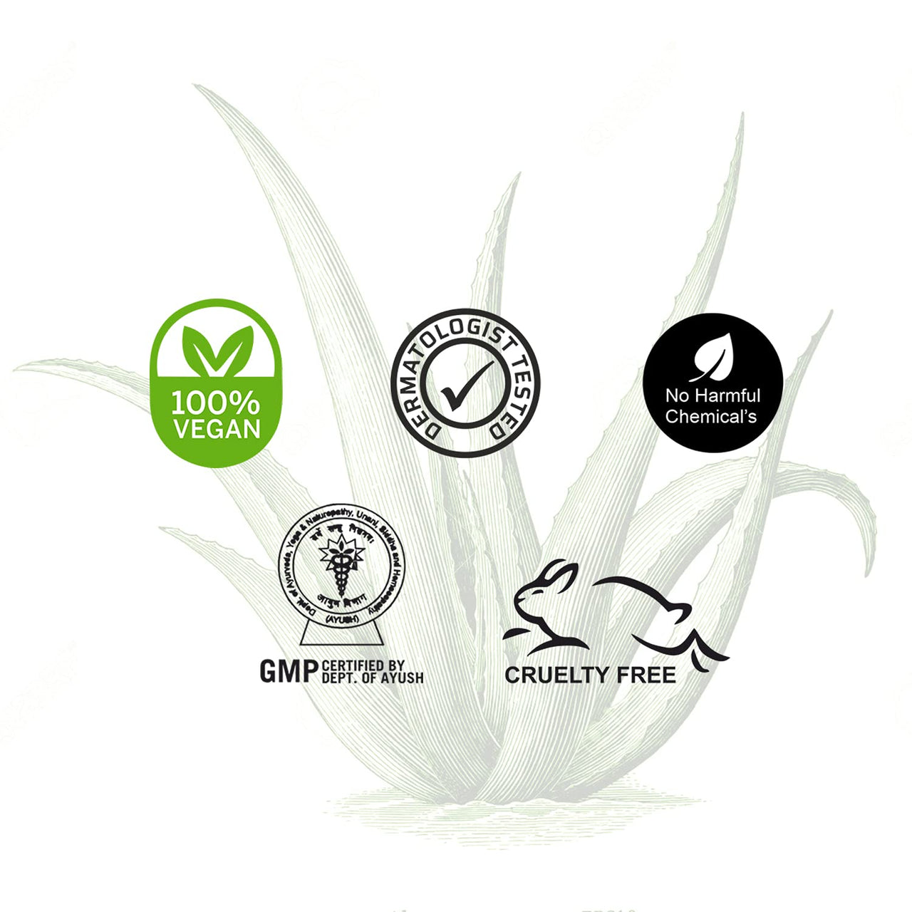 Khadi Organique Natural Herbal Aloevera Soap Pack of 4