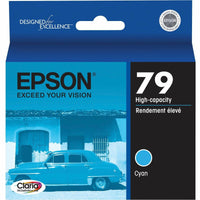 EPSON 79 Claria Hi-Definition Ink Standard Capacity Cyan Cartridge (T079220) Works with Artisan 1430, Stylus Photo 1400