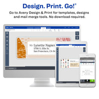 Avery Printable Shipping Labels with Sure Feed, 2