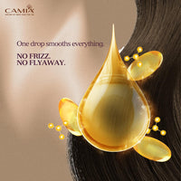 CAMIA - Organic Moroccan Argan Oil for Skin & Hair | Premium Extra Virgin Cold Pressed Oil, 100% Natural | Argan Oil Improves Skin & Hair Elasticity & Provides Intense Hydration | 100 ML Glass Bottle